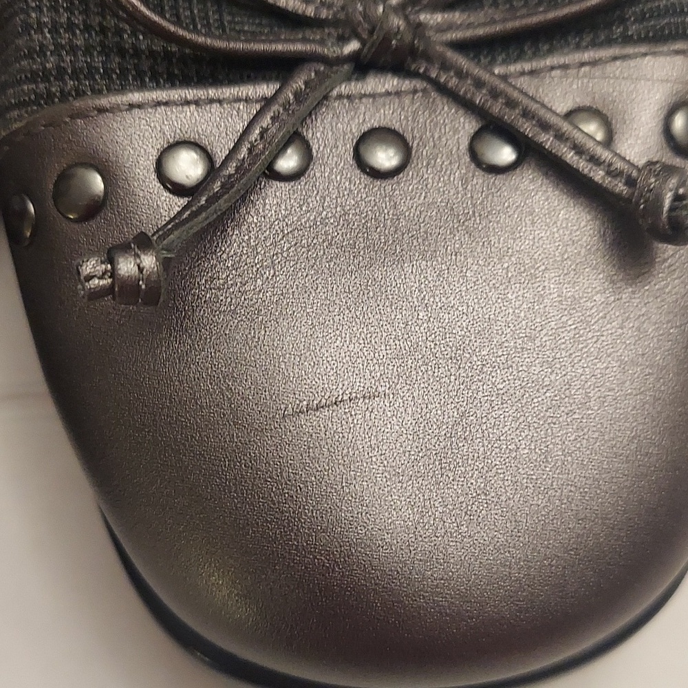 AEROSOLES Temahawk Slip On Gray Wedge Shoe 7.5 Comfort - Picture 3 of 14